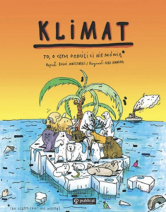 Okładka książki pt. Klimat. To o czym dorośli ci nie mówią, bo często sami nie wiedzą